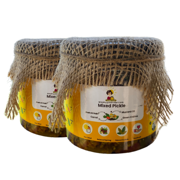 FarmsDadi Homemade Mix Achar 2 Jars (500g)